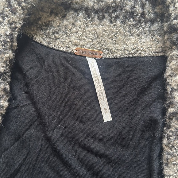 Free People Zebra Yarn Double Breasted Knit Cardigan - Picture 2 of 7